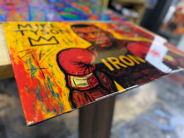 IRON CROWN: Basquiat-Inspired Mike Tyson Resin Original — Made by G$”